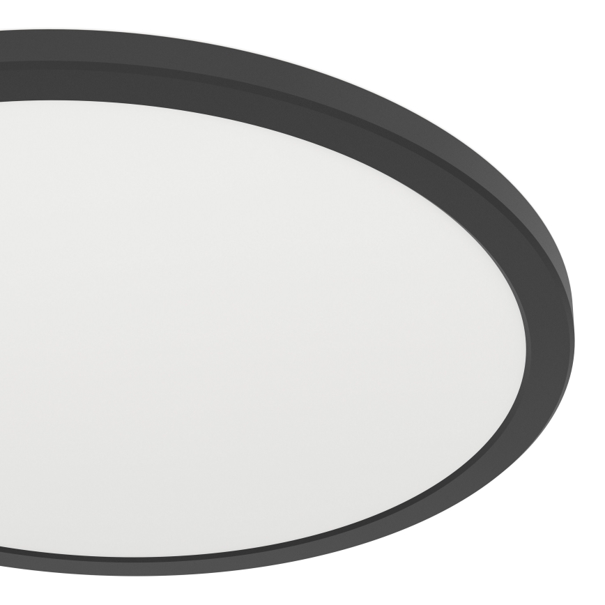 Eglo - Plafonnier extérieur RGBW à intensité variable LED/18,5W/230V 2700-6500K d. 38,9cm IP44 noir ZigBee