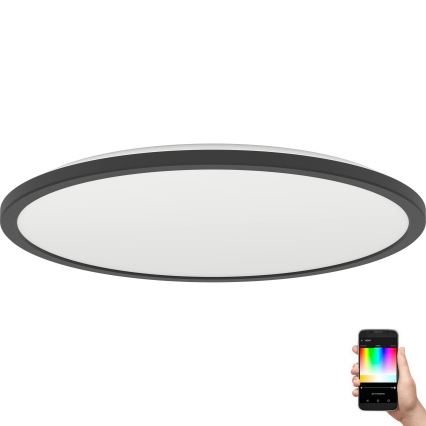 Eglo - Dimmbare LED-RGBW-Outdoor-Deckenleuchte LED/16,8W/230V 2700-6500K d 50 cm IP44 schwarz ZigBee