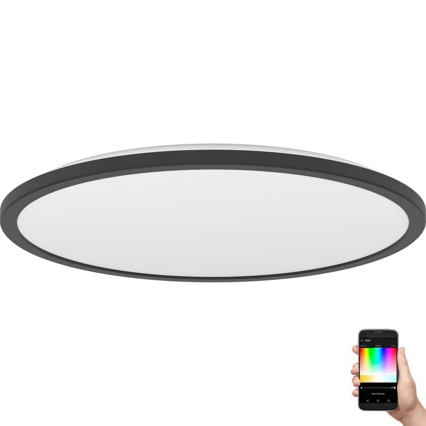 Eglo - Dimmbare LED-RGBW-Outdoor-Deckenleuchte LED/16,8W/230V 2700-6500K d 50 cm IP44 schwarz ZigBee