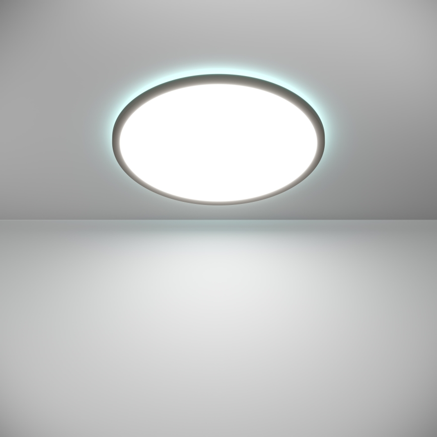 Eglo - Plafonnier extérieur RGBW à intensité variable LED/16,8W/230V 2700-6500K d. 50 cm IP44 noir ZigBee