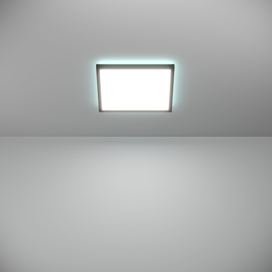 Eglo - Plafonnier extérieur RGBW à intensité variable LED/13,4W/230V 2700-6500K 29x29 cm IP44 noir