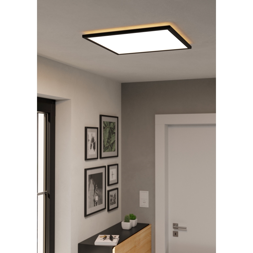 Eglo - LED RGBW Dimmerabile per esterni soffitto chiaro LED/17W/230V 2700-6500K 50x50cm IP44 nero ZigBee
