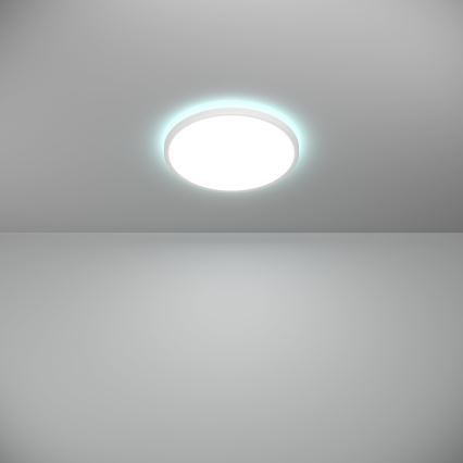 Eglo - Dimmbare LED-RGBW-Deckenleuchte für Badezimmer LED/13,9W/230V 2700-6500K d 30 cm IP44 weiß ZigBee