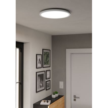 Eglo - Plafonnier extérieur RGBW à intensité variable LED/18,5W/230V 2700-6500K d. 38,9cm IP44 blanc ZigBee