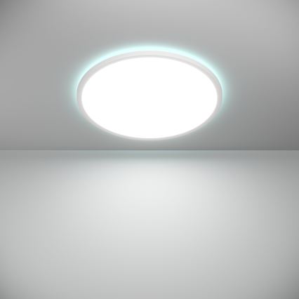 Eglo - Plafonnier extérieur RGBW à intensité variable LED/16,8W/230V 2700-6500K d. 50 cm IP44 blanc ZigBee