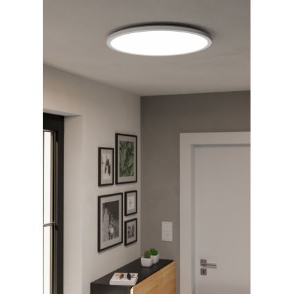 Eglo - Plafonnier extérieur RGBW à intensité variable LED/16,8W/230V 2700-6500K d. 50 cm IP44 blanc ZigBee