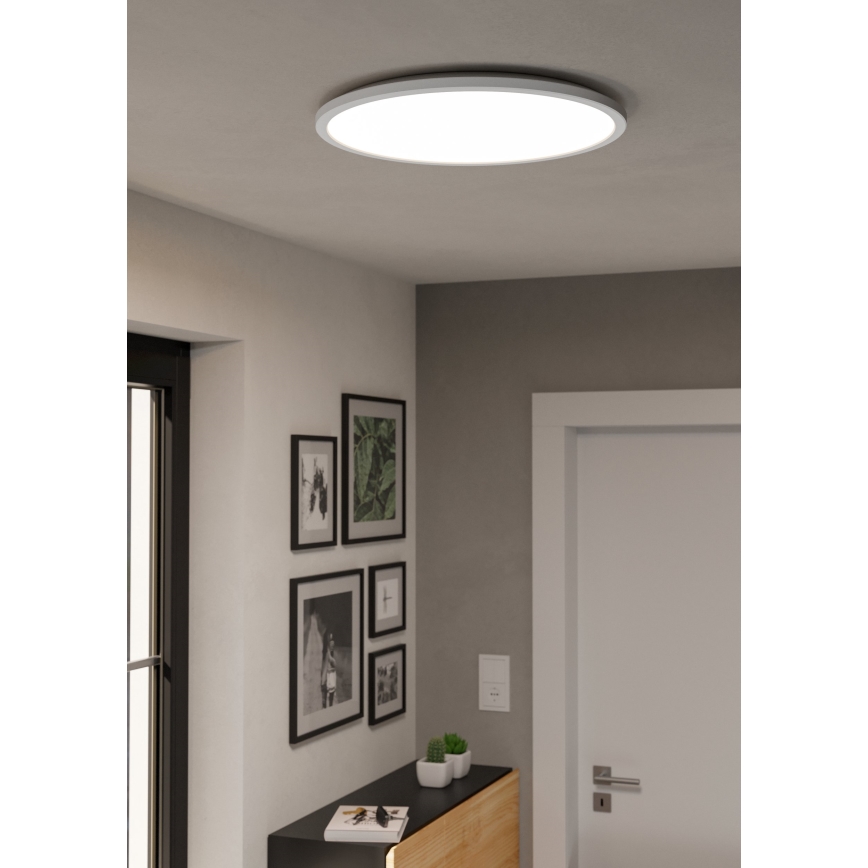 Eglo - Plafonnier extérieur RGBW à intensité variable LED/16,8W/230V 2700-6500K d. 50 cm IP44 blanc ZigBee