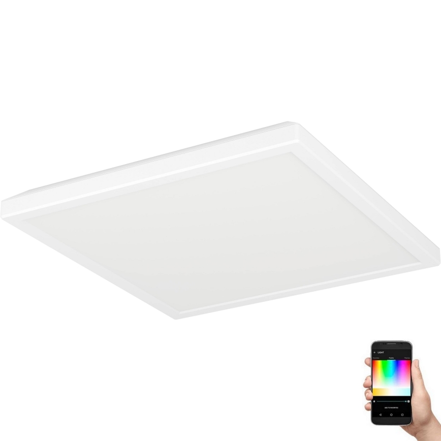 Eglo - Plafonnier extérieur RGBW à intensité variable LED/13,4W/230V 2700-6500K 29x29 cm IP44 blanc ZigBee