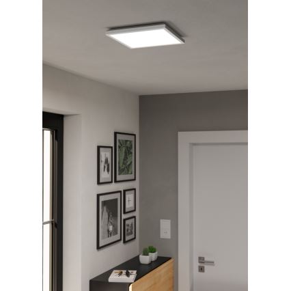 Eglo - Plafonnier extérieur RGBW à intensité variable LED/13,4W/230V 2700-6500K 29x29 cm IP44 blanc ZigBee