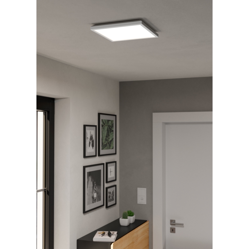 Eglo - Plafonnier extérieur RGBW à intensité variable LED/13,4W/230V 2700-6500K 29x29 cm IP44 blanc ZigBee