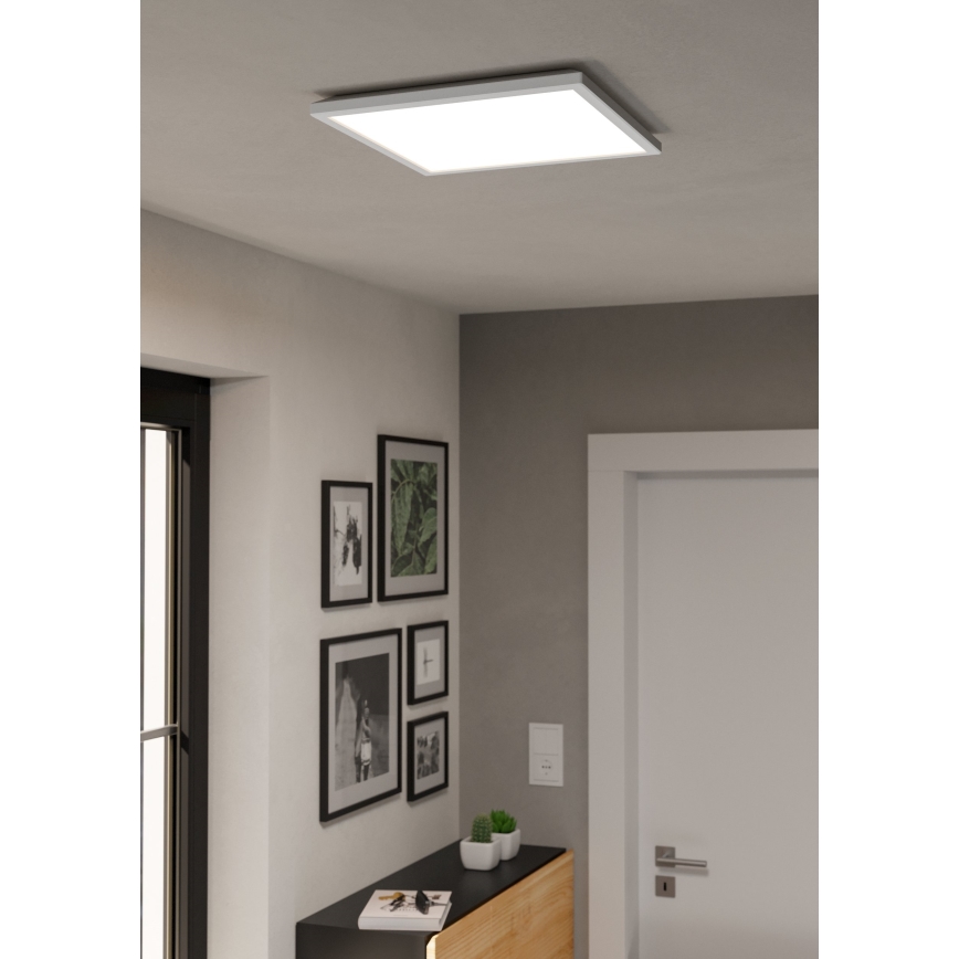 Eglo - LED RGBW Dimmerabile per esterni soffitto chiaro LED/17,6W/230V 2700-6500K 39x39 cm IP44 bianco ZigBee