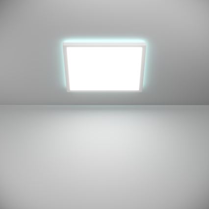 Eglo - Plafonnier extérieur RGBW à intensité variable LED/17,6W/230V 2700-6500K 39x39 cm IP44 blanc ZigBee