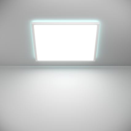 Eglo - Plafonnier extérieur RGBW à intensité variable LED/17W/230V 2700-6500K 50x50 cm IP44 blanc ZigBee