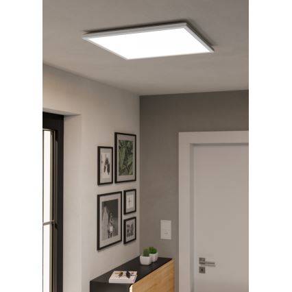 Eglo - Plafonnier extérieur RGBW à intensité variable LED/17W/230V 2700-6500K 50x50 cm IP44 blanc ZigBee