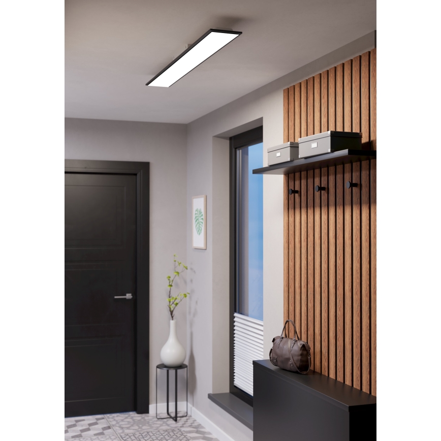 Eglo - Pannello LED RGBW dimmerabile a montaggio superficiale LED/28W/230V 2700-6500K 120x15 cm nero