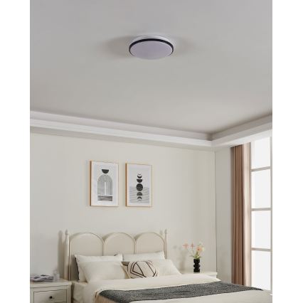 Eglo - Plafonnier LED pour salle de bains LED/18W/230V 3000/4000/6500K IP54 noir