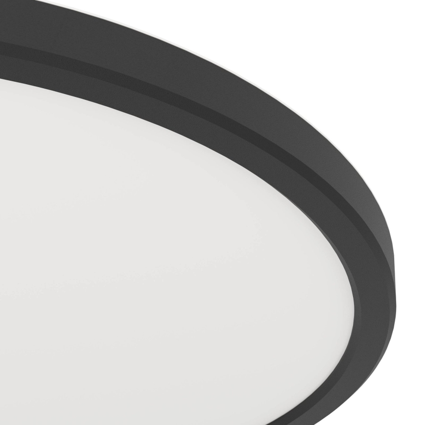 Eglo - Plafoniera da bagno LED/16,4W/230V Ø 30 cm IP54 nera