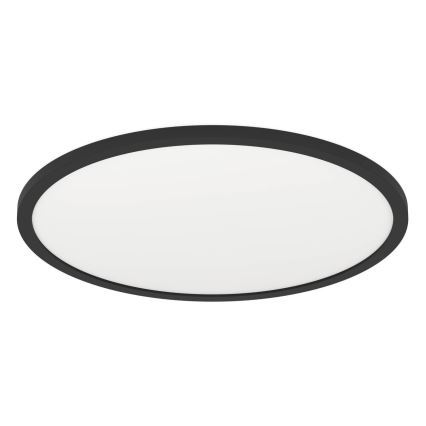 Eglo - Plafonnier LED pour salle de bains, 20,2 W / 230 V, Ø 39 cm, IP54, noir