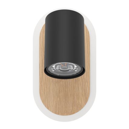 Eglo - Faretto da parete LED 7W/230V, marrone/nero