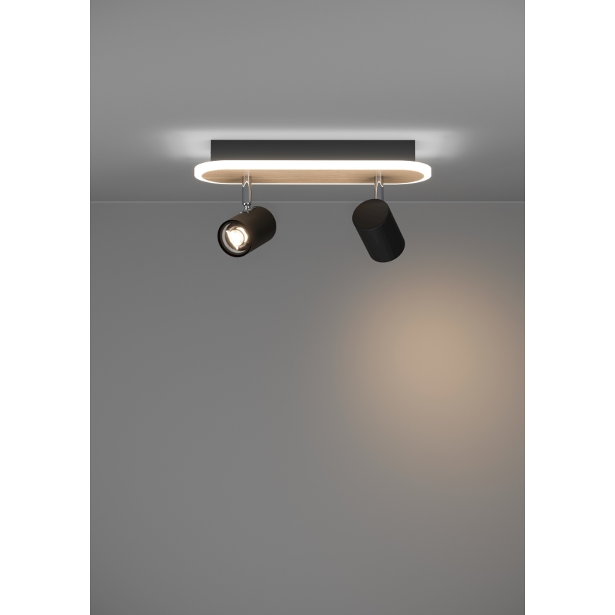 Eglo - Faretto LED/12W/230V marrone/nero