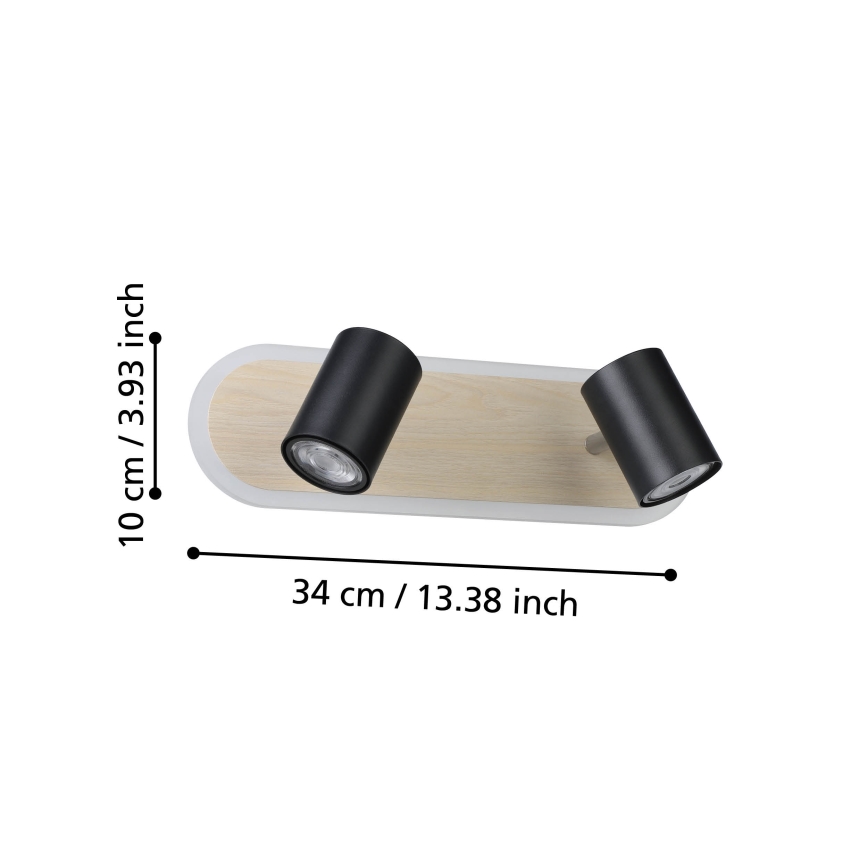 Eglo - LED-Spot LED/12W/230V braun/schwarz