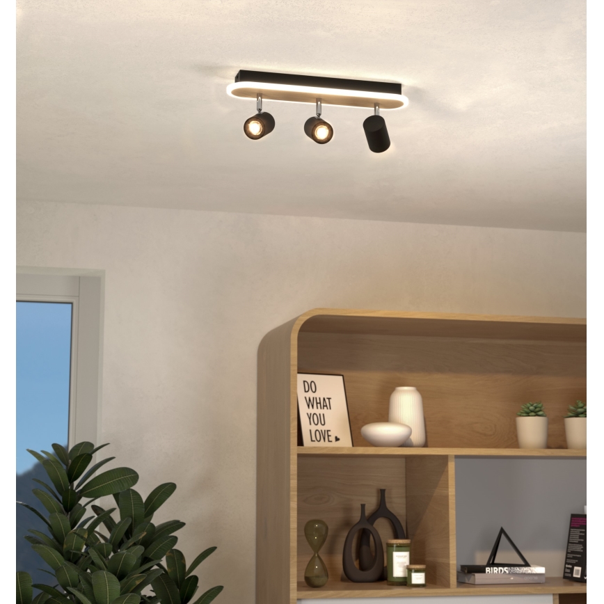 Eglo - Spot LED/20W/230V marron/noir