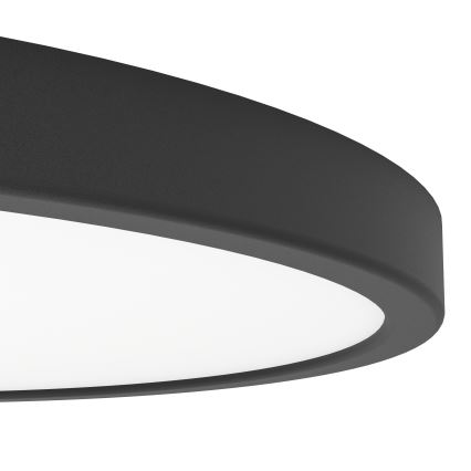 Eglo - LED RGBW dimmbare Badezimmer-Deckenleuchte LED/17,5W/230V 2700-6500K Ø 38,9 cm IP44 schwarz