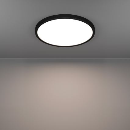 Eglo - Plafoniera da bagno LED RGBW dimmerabile LED/17,5W/230V 2700-6500K Ø 38,9 cm IP44 nero