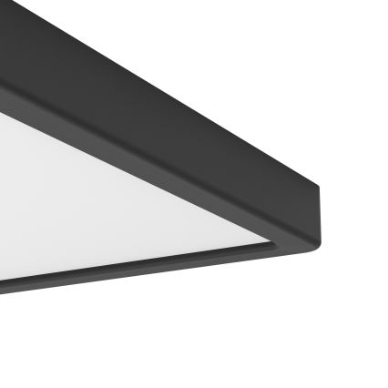 Eglo - Plafonnier LED RGBW dimmable de salle de bains LED/17,8W/230V 2700-6500K 39x39 cm IP44 noir