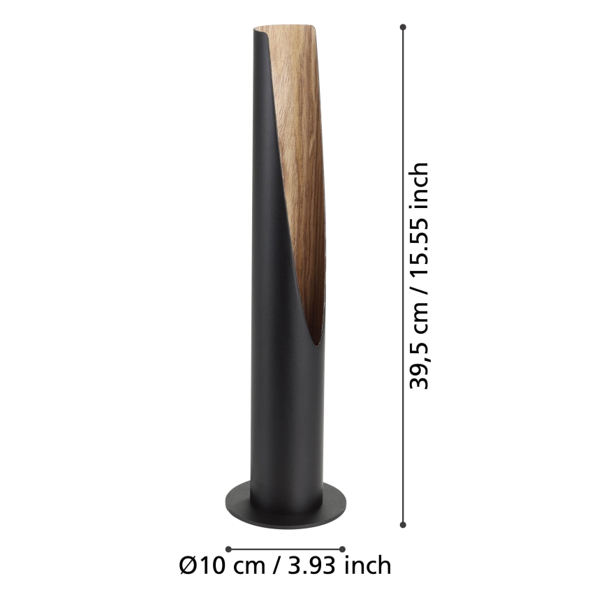 Eglo - LED-Tischleuchte 1xGU10/4,5W/230V 3000K schwarz/braun