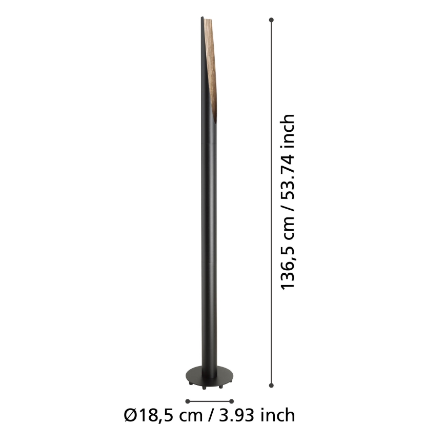 Eglo  - Lampada LED da terra 1xGU10/4,5W/230V 3000K nero/marrone