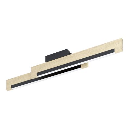 Eglo - Plafonnier à intensité variable 2xLED/10W/230V 3000K noir/beige