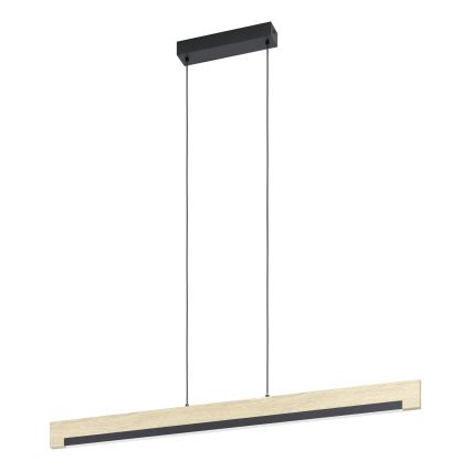 Eglo - Suspension filaire à intensité variable LED/25,5W/230V 3000K noir/beige