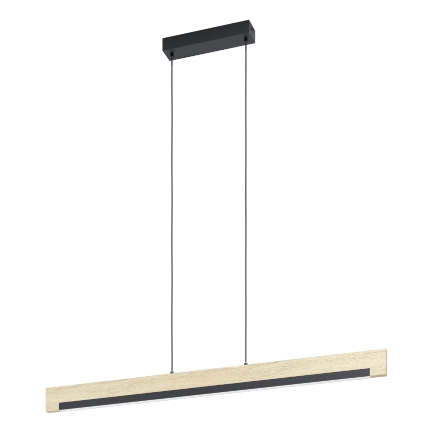 Eglo - Suspension filaire à intensité variable LED/25,5W/230V 3000K noir/beige