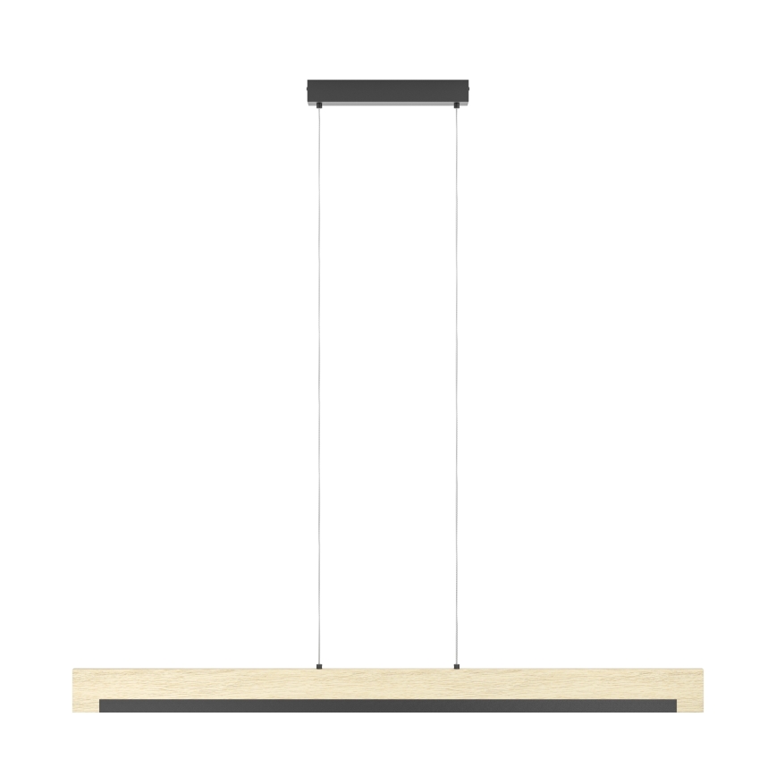 Eglo - Suspension filaire à intensité variable LED/25,5W/230V 3000K noir/beige