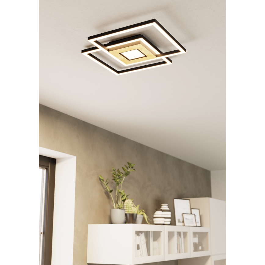Eglo - Plafoniera LED dimmerabile 2xLED/17W/230V +1xLED/4,2W 2700-6500K + telecomando