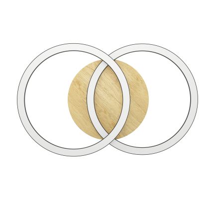 Eglo - Plafonnier à intensité variable 2xLED/16W/230V 2700-6500K beige/noir ZigBee