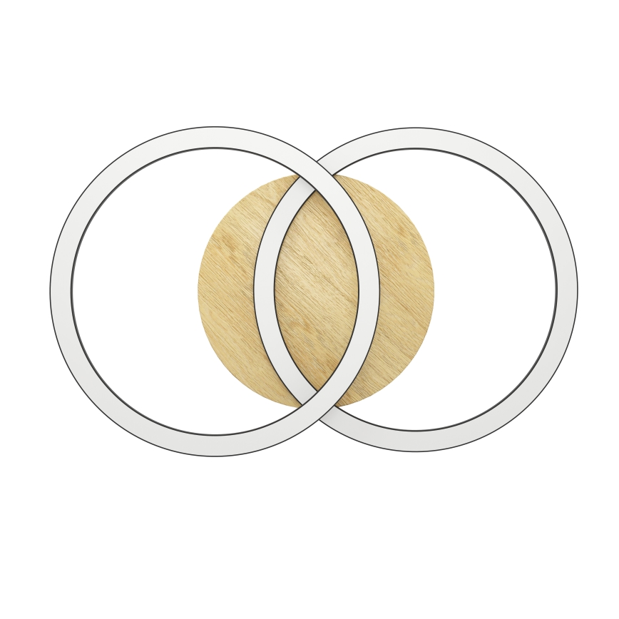 Eglo - Plafonnier à intensité variable 2xLED/16W/230V 2700-6500K beige/noir ZigBee