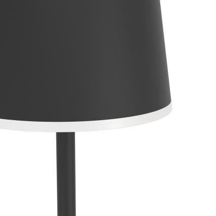 Eglo - Lampadaire extérieur à intensité variable et rechargeable LED/4,3W/5V 2400/3000/4000K IP54 noir