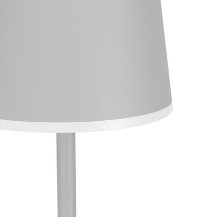 Eglo - Lampadaire extérieur rechargeable à intensité variable LED/4,3W/5V 2400/3000/4000K IP54 gris