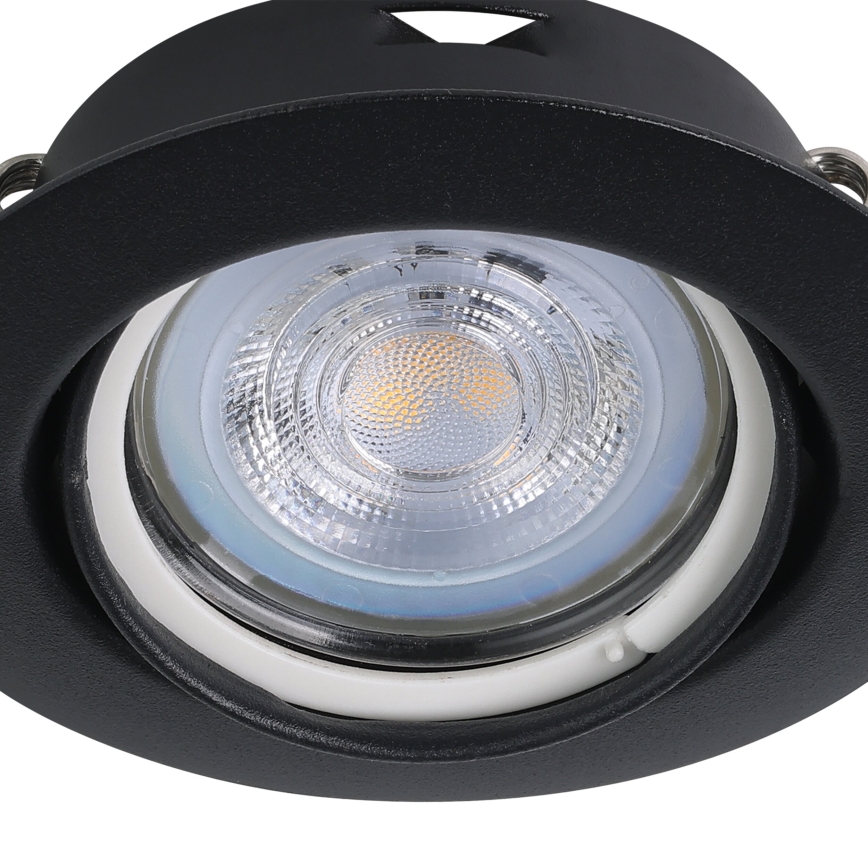 Eglo - SET 3x Lampada LED da incasso 1xGU10/4W/230V nero