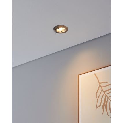 Eglo - SET 3x Lampada LED da incasso 1xGU10/4W/230V cromo opaco