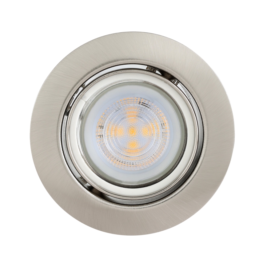 Eglo - SET 3x Lampada LED da incasso 1xGU10/4W/230V cromo opaco