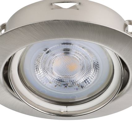 Eglo - SET 3x Lampada LED da incasso 1xGU10/4W/230V cromo opaco