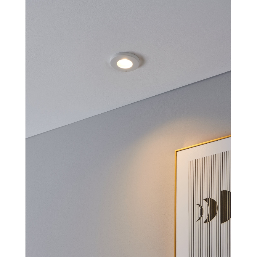 Eglo - SET 3xLED Lampada da incasso per bagno 1xGU10/4W/230V IP44 bianco