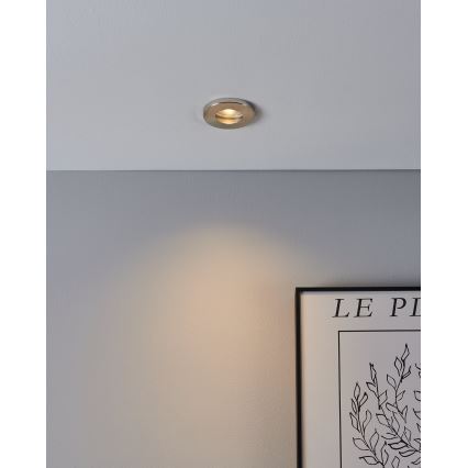Eglo - SET 3xLED Lampada da incasso per bagno 1xGU10/4W/230V IP44 cromo opaco