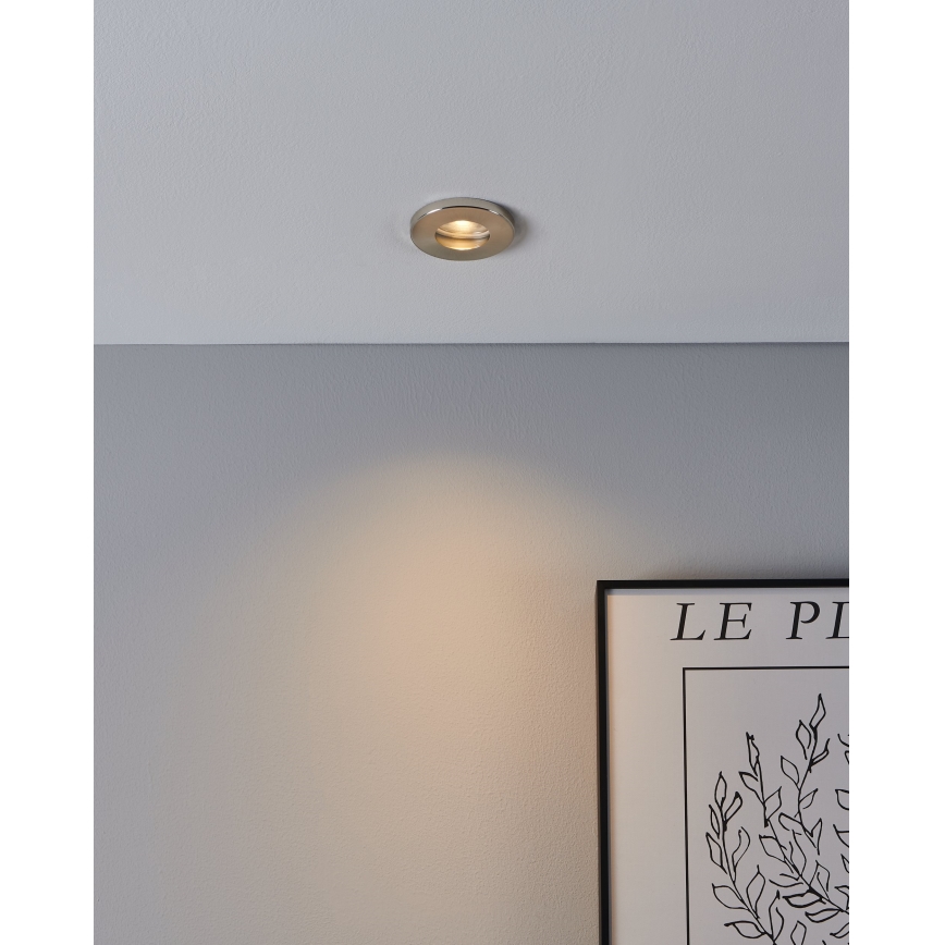 Eglo - SET 3xLED Lampada da incasso per bagno 1xGU10/4W/230V IP44 cromo opaco