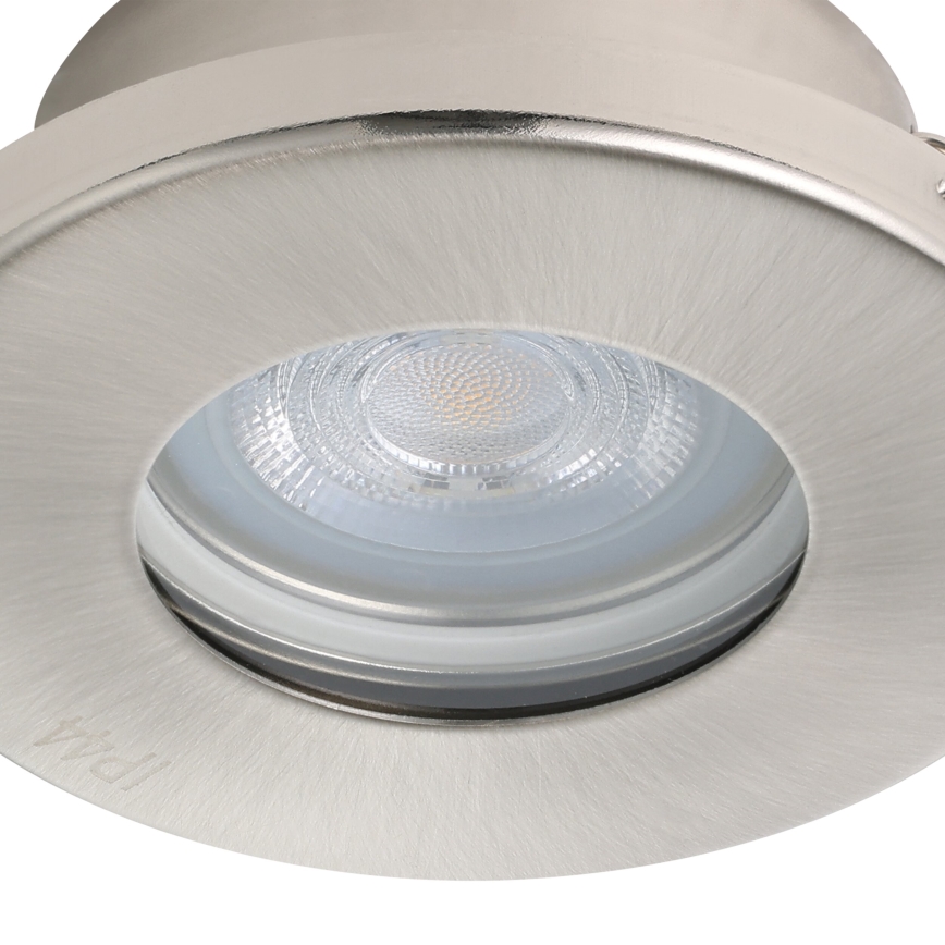 Eglo - SET 3xLED Lampada da incasso per bagno 1xGU10/4W/230V IP44 cromo opaco