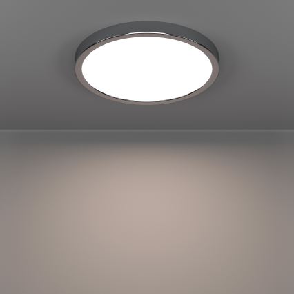 Eglo - Plafoniera LED per bagno/14,2W/230V 2700/4000/6500K Ø 27,8 cm IP44 cromo lucido