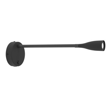 Eglo - Lampada da parete LED flessibile con USB, 3,8 W, 230 V, nera